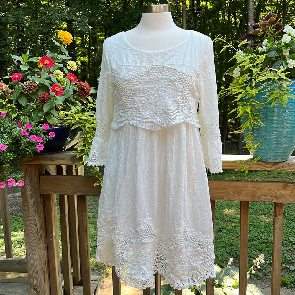 White Eyelet Dress